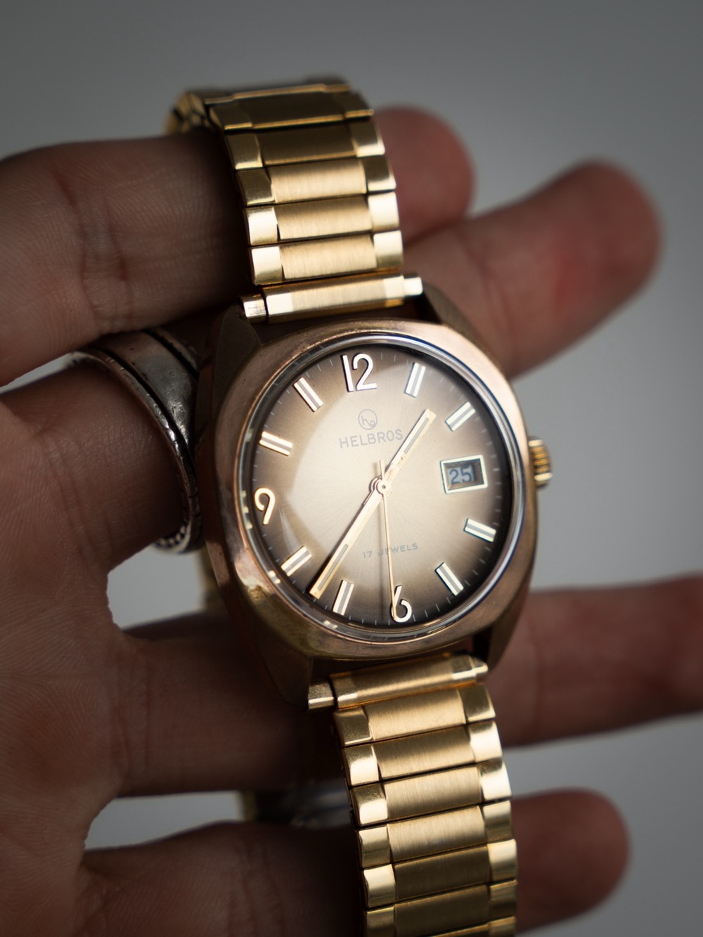 Helbros Gold-Tone Men's Dress Watch